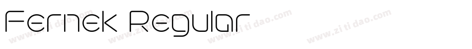 Fernek Regular字体转换